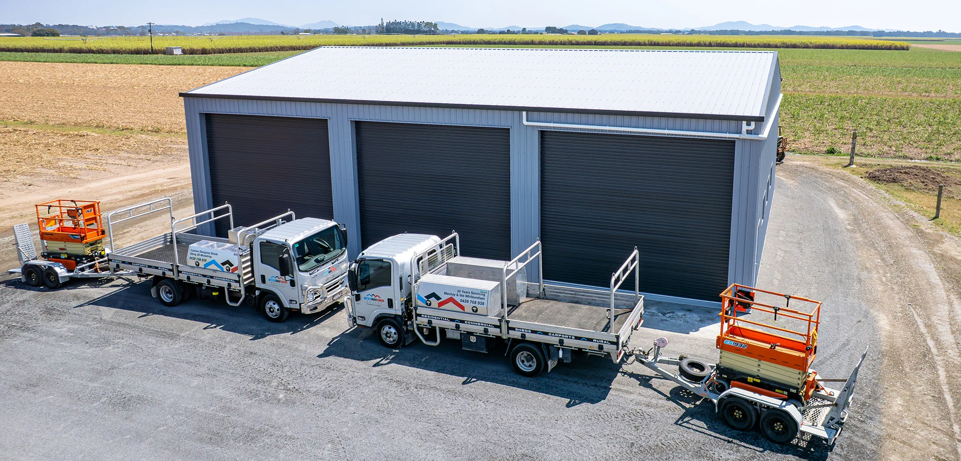 Better Built Sheds WalkerstonShed with vehicles